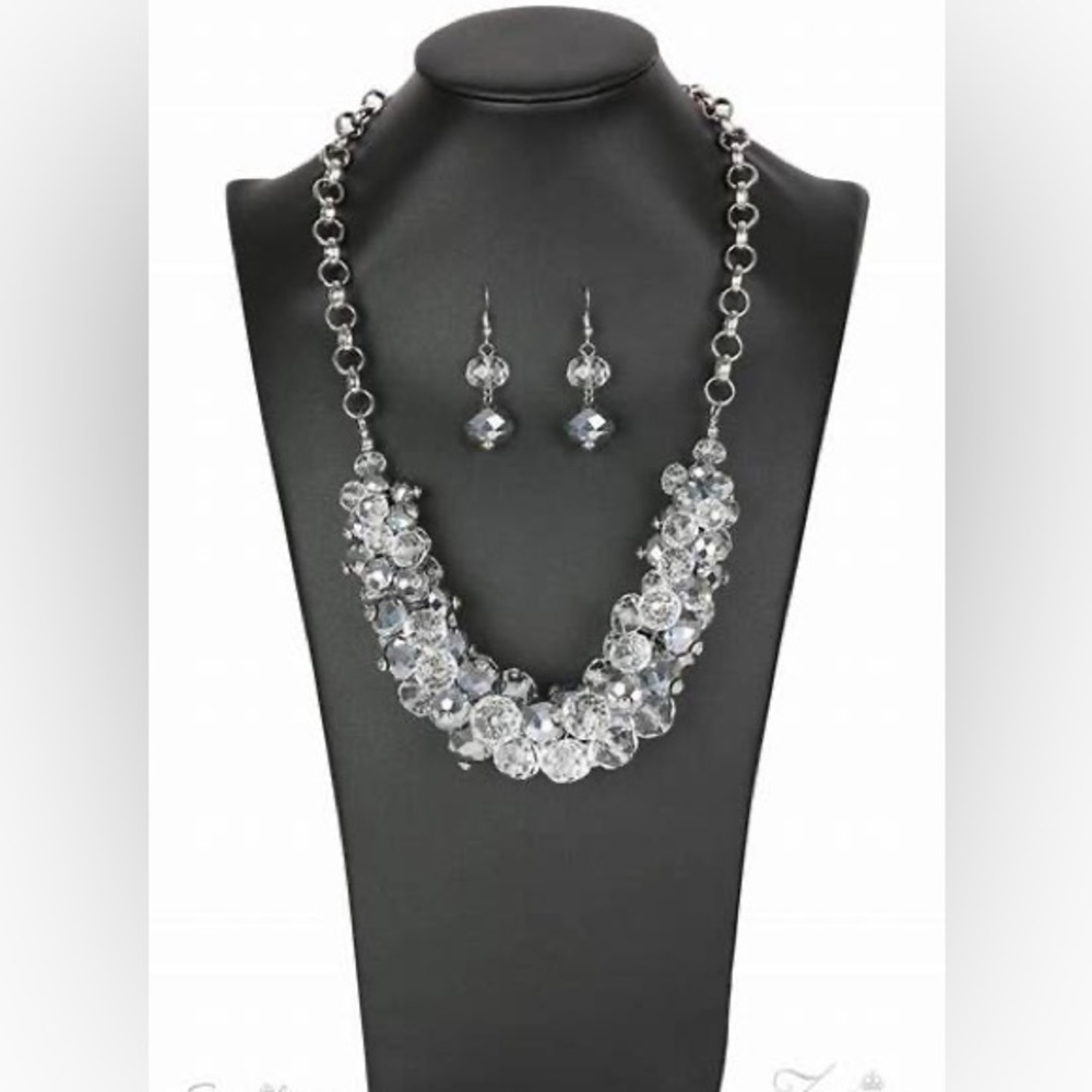 Hematite and clear beads “The Erica” 2018 Zi necklace*